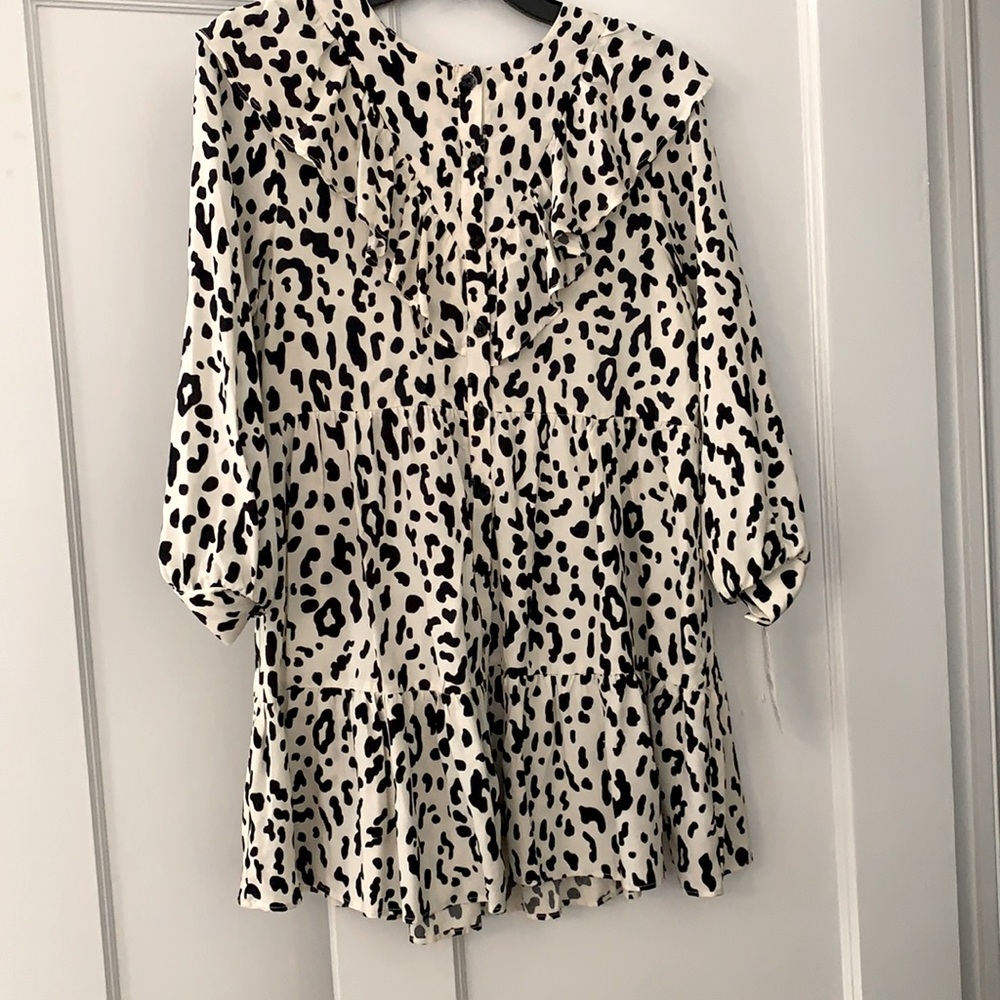 Zara ruffle mini dress S NWT